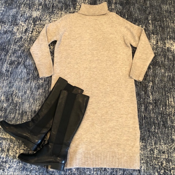 *RELISTED* Oatmeal Turtleneck Sweater Dress NWT Women’s Size Small - Picture 3 of 7